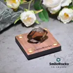 【SMILEROCKS 石麥】茶黃晶冰塊水晶 NO.043900410(附SMILEPAD 6X6底板)