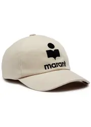 Isabel Marant Tyron Logo-embroidered Cotton cap - Ecru 59 (59cm / M)