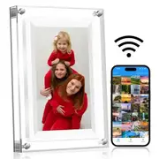 7 inch WiFi Digital Picture Frame, Smart Digital Photo Frame 1024x600 HD IPS Touchscreen, 8GB Memory, Auto Rotate