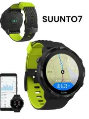 NEW SEALED 1.97" SUUNTO7 SMART WATCH GPS, Android/OS 70 Sport Modes, BLACK/LIME