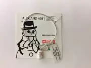 Alex and Ani SNOWMAN Il Charm Bangle Bracelet NWT CARD BOX Shiny Silver