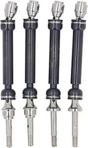 Steel Adjustable RC CAR Drive Shaft Replacement Slash 1/10 Remote Control 4PCS CVD Drive Shaft, Smooth for Enhanced Performance