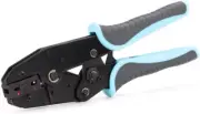 Crimping Tool For Insulated Flag Terminals - Ratcheting Wire Crimper - AWG 22-14