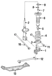 Genuine GM Insulator Rear Spr Lower 94857935