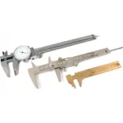 Vernier Dial Calipers Millimeter Gauge Measuring Jewelers Jewelry Repair Tools