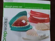 Prepworks Dough Press 4, 5, and 6 Inch, Cut, crimp, seal Empanadas, pasta, pie