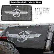 Rear Trunk Sunshade Mesh Cover Bikini anti-UV For Jeep Wrangler TJ/JK/JL Black