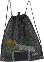 [DACUAN] Drawstring Sports Equipment Mesh Bag, Mesh Bag Drawstring Storage Backpack Mesh Beach Bag Mesh Gym Bag Heavy-Duty Sport Equipment Storage Bag for Beaching Swimming Gym Shopping