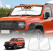 X-Car WindScreen Sun Shade Compatible with GWM Tank 300 2023-Onwards Wind Shield Wind Screen Visor Foldable