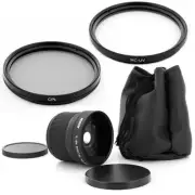 58mm Wide Fish Eye 0.18x Lens,CPL,MCUV Filter for Nikon AF-S DX Nikkor 18-55mm