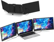 MAXFREE S2 Portable 14" Triple Monitor Laptop Screen Extender - FHD 1080P / 16:9
