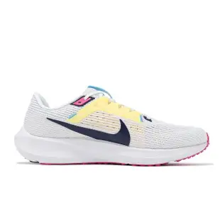 【NIKE 耐吉】慢跑鞋 Air Zoom Pegasus 40 男鞋 白 藍紫 氣墊 小飛馬 運動鞋(DV3853-105)