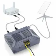 Starlink Gen2 PoE Injector 180W 5 in 1 Surge Protection 12V USB Type C Power Output SPX Cable Adapter Converter DC 9 36V 180W for V2 Dishy