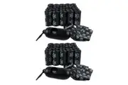 2000pc Paws & Claws Pet Doggy Clean Up Bags Dog Waste Poo Bag w Dispenser Black