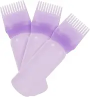 WEKADRIN 3Pcs Hair Color Applicator Bottle Root Comb Hair Oil Applicator for Scalp Easy Squeeze Design for Hair Dyeing and Oiling for Home Use