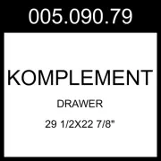 IKEA KOMPLEMENT Drawer Beige 29 1/2x22 7/8" 005.090.79