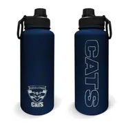 Geelong Cats AFL Stainless Steel Double Walled Water Drink Bottle