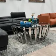 Everly Round Glass Coffee Table
