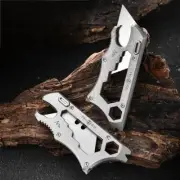 EDC Titanium Multi Tools Bottle Opener Screwdriver Wrench Pry Bar Utility Knife