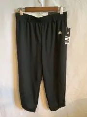 Adidas Performance Pull up Pants Boys XL Black Baseball Sports Climalite NEW