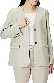 Mila Owen(ミラオーウェン) Mirowen 09WFJ224062 Women's Suit Setup Compatible with No Wings Jacket, Beige, Beg, 0