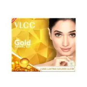 VLCC Gold Facial Kit, Bright & Glowing Skin 60gm Pamper your Skin for Luminous