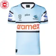 Cronulla Sutherland Sharks 2025 Home Rugby League Jersey - S to 5XL FREE POST