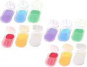 Travel Essential 12 Boxes Soap Paper Sheets Hand Soap Sheets for Travel Compact Portable Soap Strips for Camping Hiking