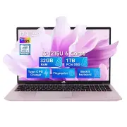 NIMO 17.3 Laptop, Intel i3-1215U, 32GB RAM 1TB SSD Backlit KB Fingerprint