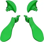 4PCS Metal Back Paddles for PS5 DualSense Edge Controller,Rear Paddles Replacement Interchangable Grip Parts for PS5 DualSense Edge Wireless Controller(Green)