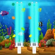 Qualirey 2 Pcs G23 Base 13 Watt UV Light Bulb Compatible with Jebao Pond Suns...