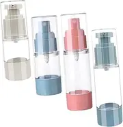 Beavorty 4Pcs Travel Spray Bottles Vacuum Mist Spray Bottles and Lotion Bottles Refillable Empty Makeup Bottles for Travel Essentials