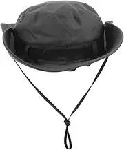 [NIYANGLE] Unisex Outdoor Sun Hat Wide Brim Bucket Hat for Gardening Hiking Waterproof Quick Dry Black