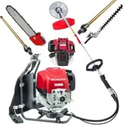 GX50 backpack 4Stroke Gas Powered Grass Cutting Lawn Mower weedeater+2extend rod