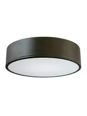 DOS 320mm 1 Light Flush Mount in Matte Black