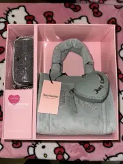 Juicy Couture Bag And Coin Purses - Big Spender 3 Piece Gift Box Set - Cool Blue