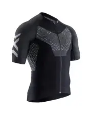 X-Bionic Twyce 4.0 Bike Zip short Sleeve Shirt Man, Opal Black/Arctic White