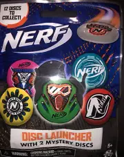 Nerf Disc Launcher With 2 Mystery Discs NEW