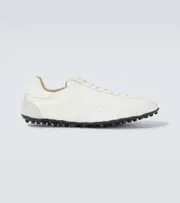 [Maison Margiela] Maison Margiela Sprinters leather-trimmed sneakers AU 10 white
