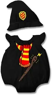 Costume Bay Baby Witch Romper Halloween Costume with Witch Hat for Toddlers and Infants. Cute, Soft, Perfect for Halloween, Trick or Treating, and Photoshoots