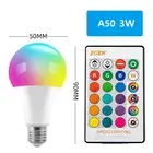 16 Color E27 RGB Remote Control Bulb Led Light for Room Smart Bulb Lamp Dimmer L