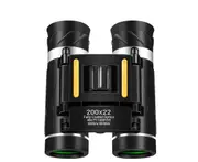 200x22 HD 8X Powerful Binocular Long Range High Magnification Super Zoom Telescope Vision For Camping Equipment Outdoor Sports - Black