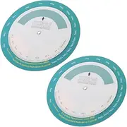 PAMINGONO 2pcs Bmi Body Index Wheel Calculator Accurate Diet Planning Tools for Home Gym User Friendly Fat Monitoring Chart Space Saving Wall Mounted Design
