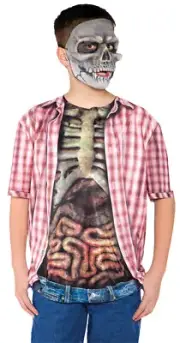Boy's Skeleton Shirt Costume - Underwraps Costumes