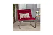 Glorie Garnet Velvet Sofa Chair