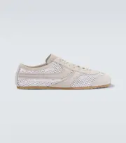[Dries Van Noten] Dries Van Noten Suede-trimmed sneakers AU 9 white