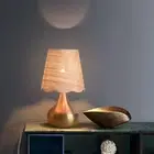 Gold Small Bedside Table Lamp for Bedroom, Brass Gold Mini Table Lamps for Night