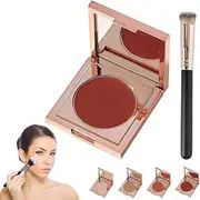 Colored Clay Undereye Corrector,C Undereye Corrector and Brush, Under Eye Concealer, Color Corrector for Dark Circles(Red)