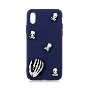 2 Pcs For Iphone X Shockproof Tpu + Silicone Cartoon Pattern Protective Case