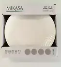 NIB Mikasa JENNA Set of 4 Dinner Plates 11" Bone China White MIKASA Plate Jenna